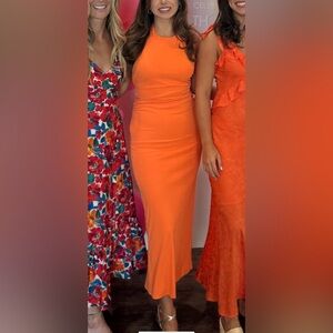 Zara - open back halter dress - size s